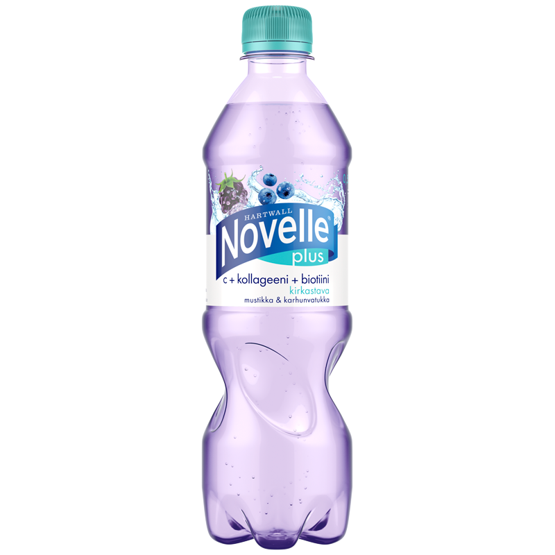 Novelle Plus Mustikka-karhunvatukka 0,5 l pullo