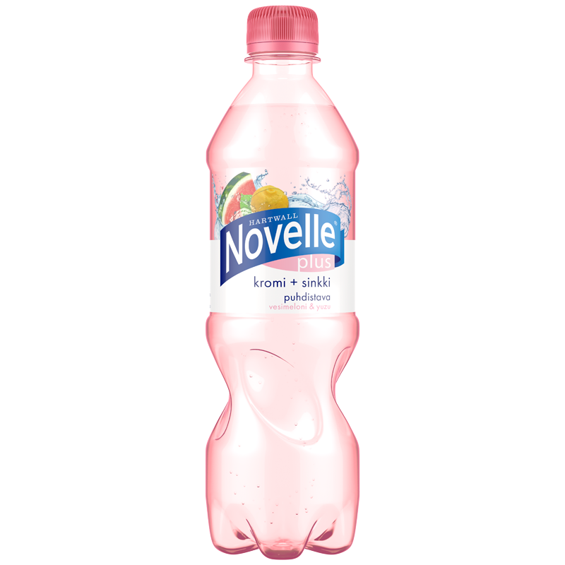 Novelle Plus Vesimeloni &amp; Yuzu 0,5 l pullo